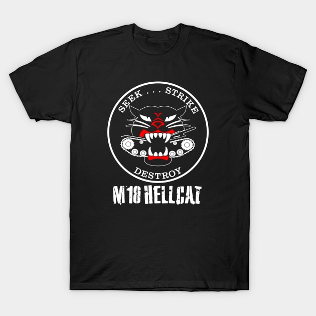 SEEK STRIKE DESTROY M18 HELLCAT T-Shirt by TaterSkinz